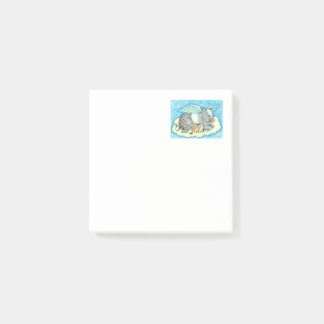ALL GOOD PIGLETS GO TO HEAVEN, CUTE PIG ANGELS POST-IT NOTES