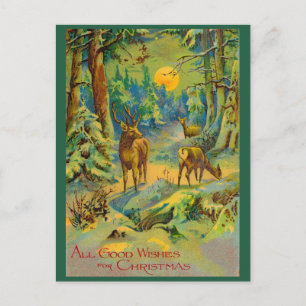 All Good Wishes for Christmas Postcard