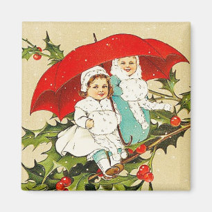 All Good Wishes Vintage Magnet