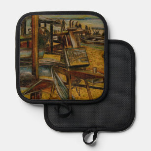 All Great Painting Starts with One Brush Stroke Pot Holder