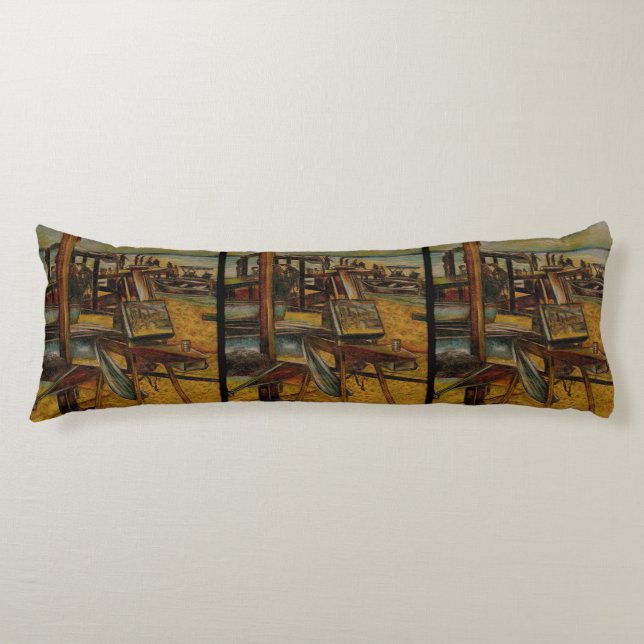 All Great Paintings Starts with One Brush Stoke Body Cushion (Front)