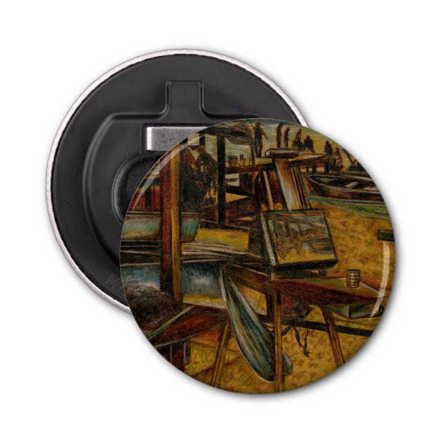 All Great Paintings Starts with One Brush Stoke Bottle Opener (Front)