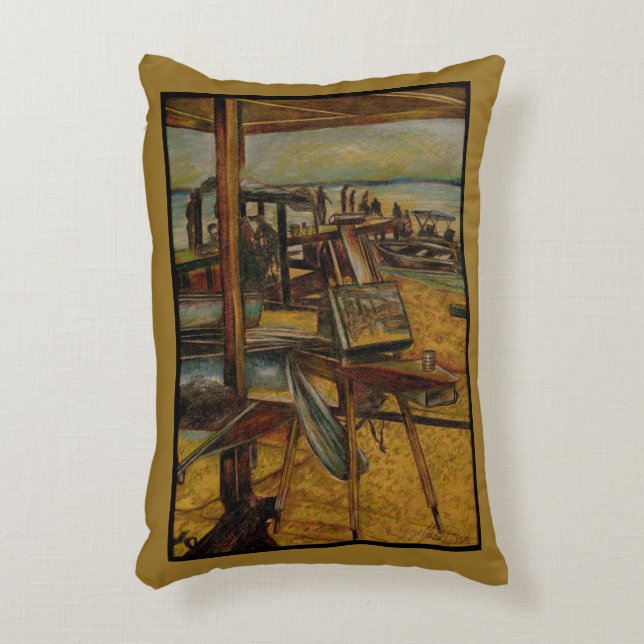 All Great Paintings Starts with One Brush Stoke Decorative Cushion (Front(Vertical))