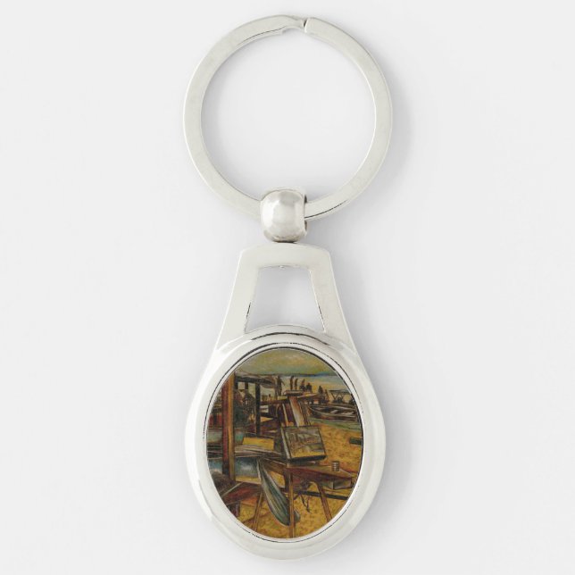 All Great Paintings Starts with One Brush Stoke Key Ring (Front)
