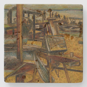 All Great Paintings Starts with One Brush Stoke Stone Coaster