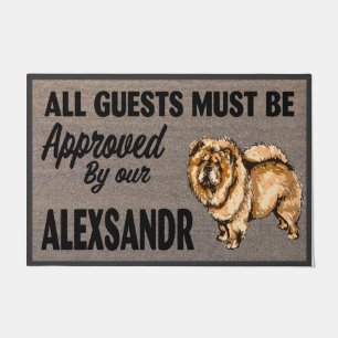 All Guests Must Be Approved By The Dog Mat, Cute  Doormat