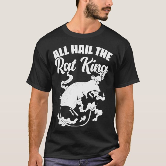All Hail the Rat King Medieval Mouse Rodents Rat T-Shirt (Front)