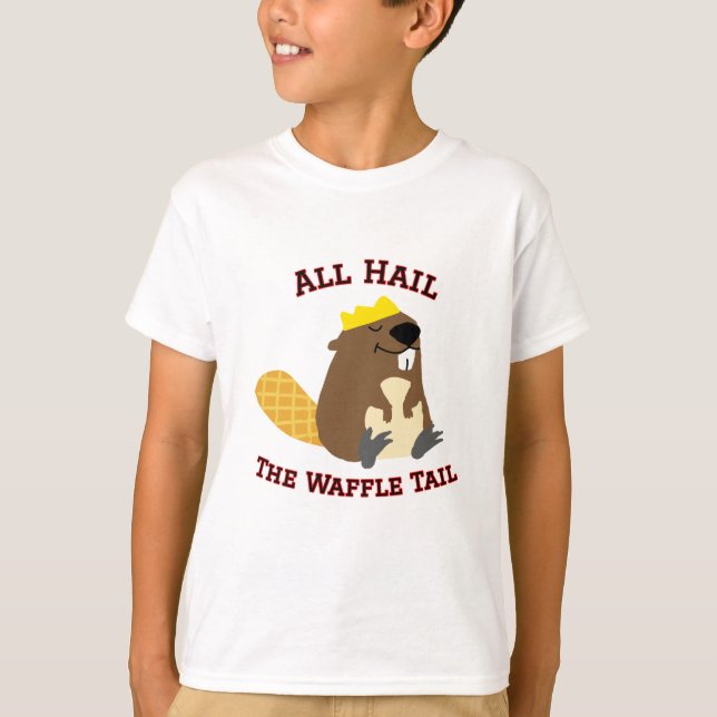 All Hail the Waffle Tail T-Shirt (Front)