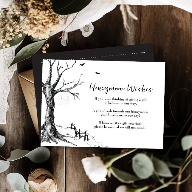 All Hallows Eve Halloween Our Honeymoon Wish Card (Creator Uploaded)