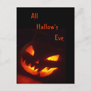 All Hallow's Eve Halloween Postcard