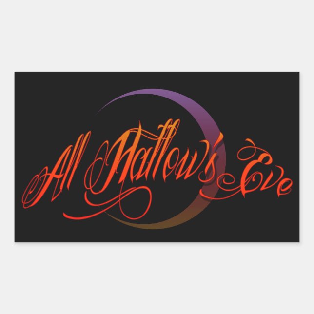 All Hallow's Eve Rectangular Sticker (Front)