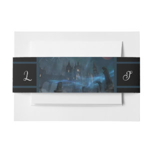 All Hallows Eve Wedding Invitation Belly Band