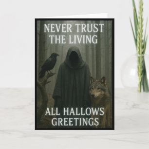All Hallows Halloween Greetings Card
