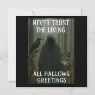 All Hallows Halloween Greetings Card