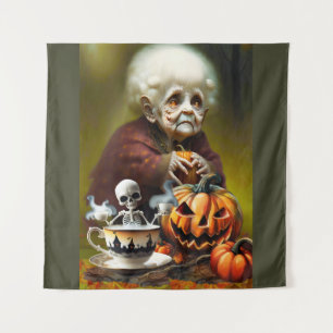 All Hallows Tea Time Tapestry