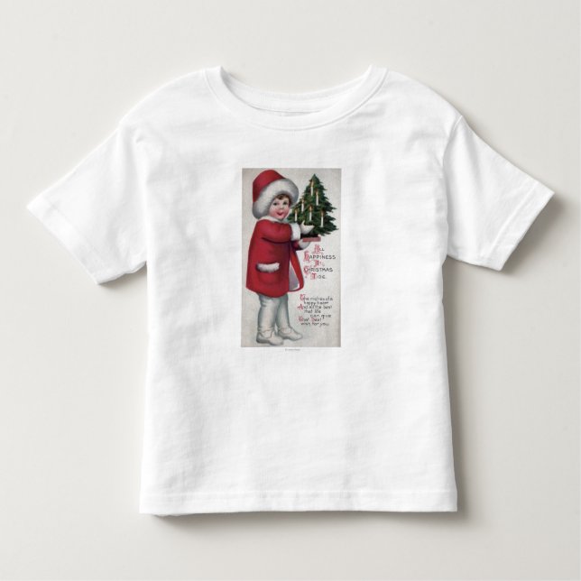 All Happiness at Christmas Tide Toddler T-Shirt (Front)
