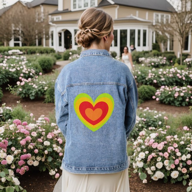 All Heart Denim Jacket (Wedding Back)