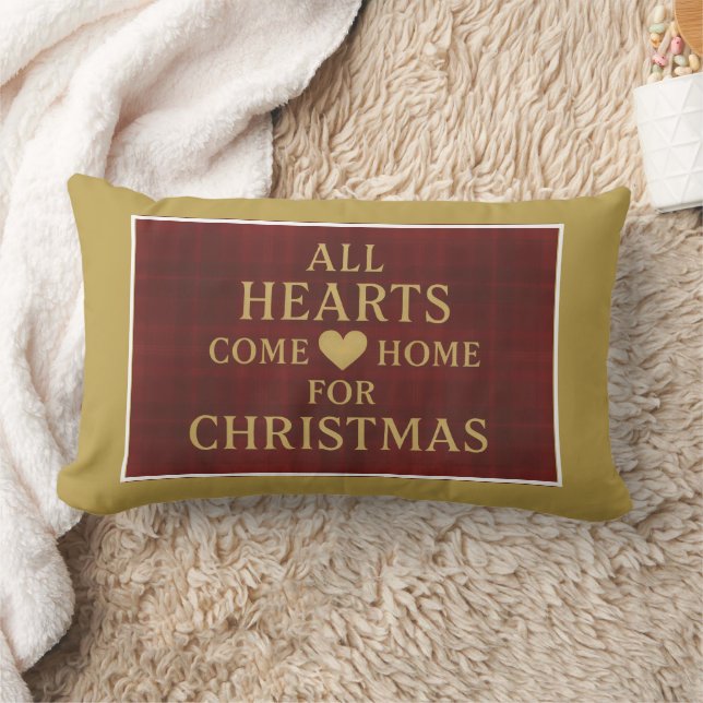 All Hearts Come Home for Christmas | Inclusion Lumbar Cushion (Blanket)