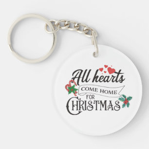 All hearts come home for Christmas Key Ring