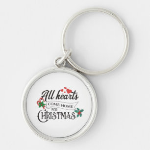 All hearts come home for Christmas Key Ring