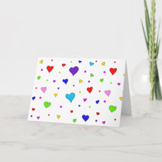 All Hearts Folded Note Card