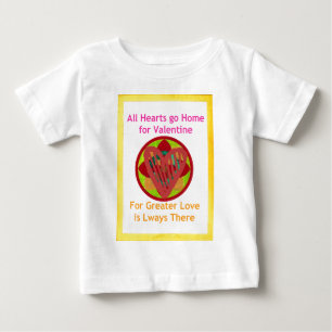 All Hearts Go Home for Valentine Art Print Baby T-Shirt