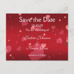 All hearts love love love save the date postcard<br><div class="desc">Save the date with these hearts and love,  love,  love for your engagement announcement or the wedding celebration to be in the near future.  Either way it is a fabulous card to send out.</div>