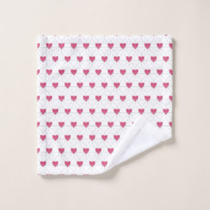 All Hearts Love Red Art Wash Cloth
