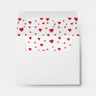 All Hearts red Envelope liner