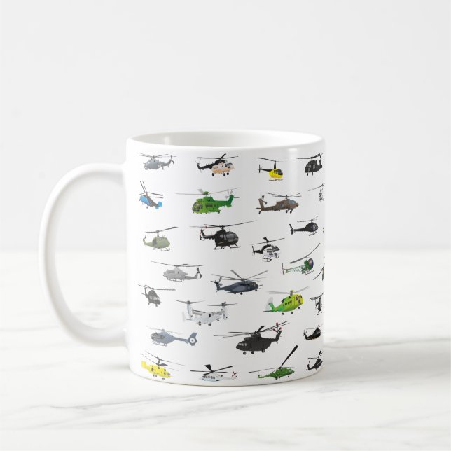 All Helicopters Coffee Mug (Left)