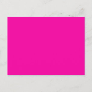 All Hot Pink Nothing But Colour Pink Postcard