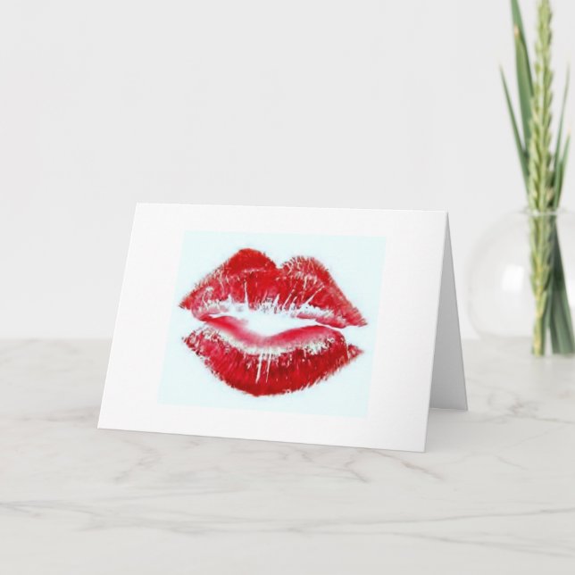 ALL I CAN THINK OF IS "KISSING YOU" CARD (Front)