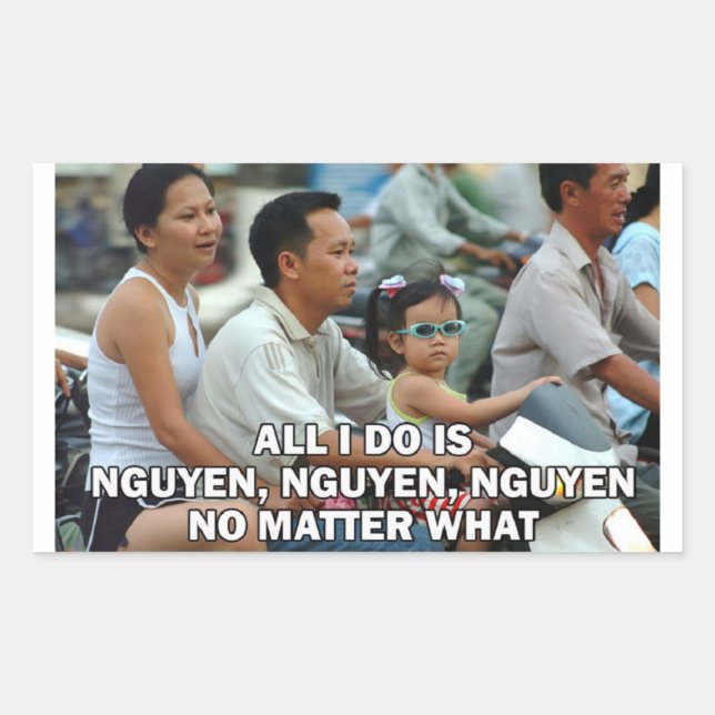 All I Do Is Nguyen, Nguyen, Nguyen sticker (Front)
