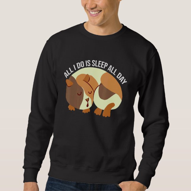All I Do Is Sleep All Day Animal Lover Pet Owner C Sweatshirt (Front)
