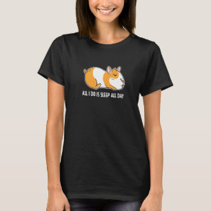 All I Do Is Sleep All Day Animal Lover Pet Owner C T-Shirt
