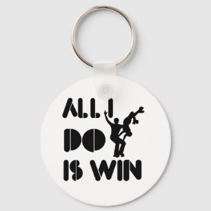 All I Do Is Win At Rollerblade Key Ring