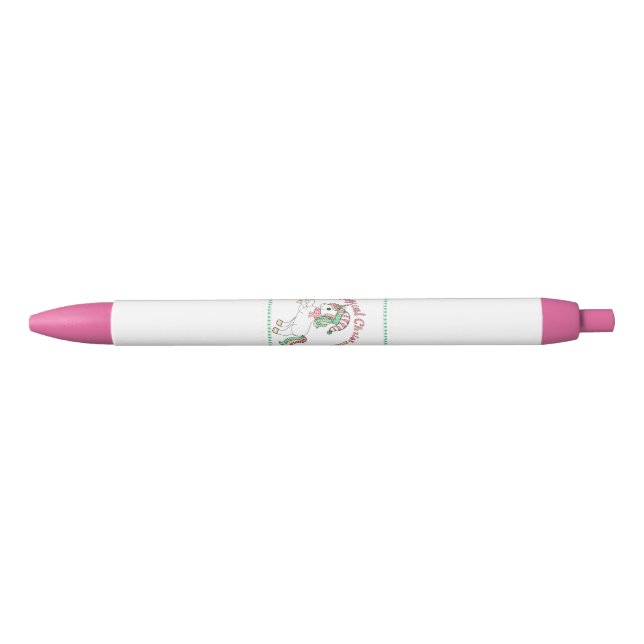 All I Need Is A Magical Christmas, Unicorn Black Ink Pen (Front)