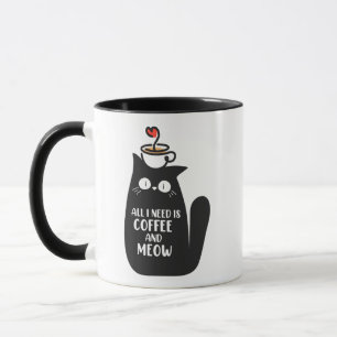 All I Need Is Coffee And Meow Mug