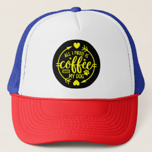 All I Need is Coffee and My Dog-55517 Trucker Hat