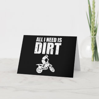 All I Need Is Dirt Bike Motocross Off-Roading Invitation