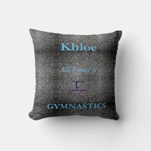 ALL I NEED IS GYMNASTICS Throw Pillow