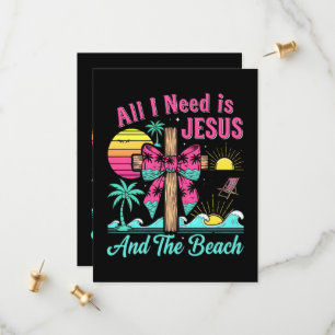 All I Need Is Jesus And The Beach Save The Date