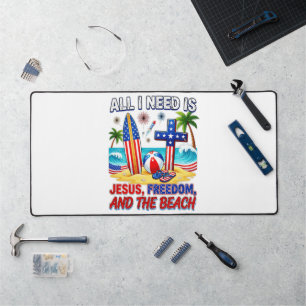 ALL I NEED IS JESUS DESK MAT