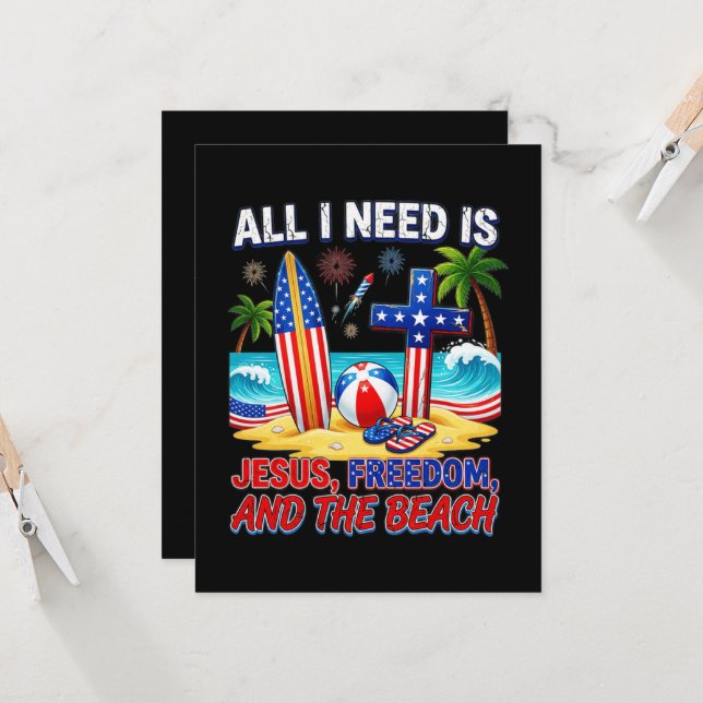 ALL I NEED IS JESUS INVITATION (Front/Back In Situ)