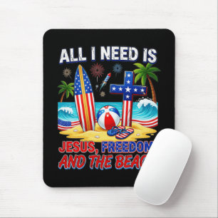 ALL I NEED IS JESUS MOUSE PAD