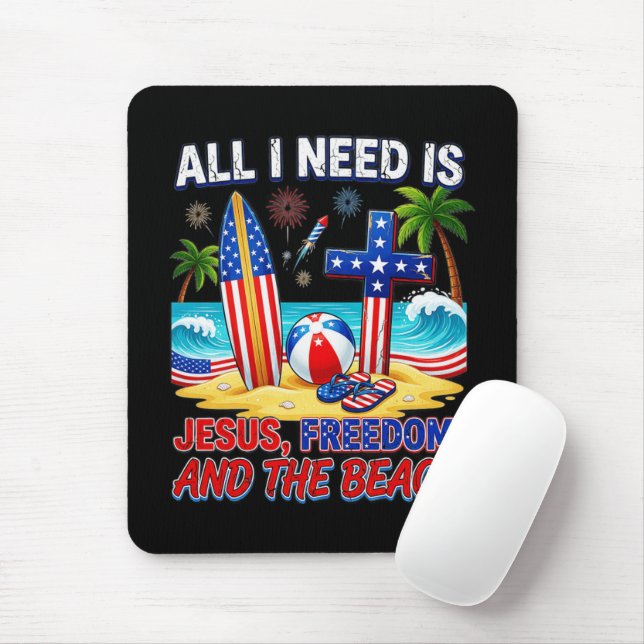 ALL I NEED IS JESUS MOUSE PAD (With Mouse)