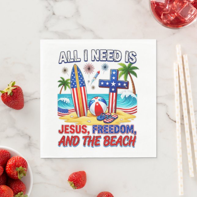 ALL I NEED IS JESUS NAPKIN (Insitu)