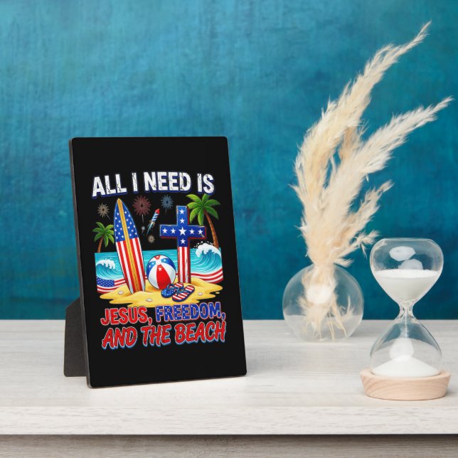 ALL I NEED IS JESUS PLAQUE (Side)