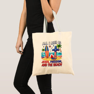 ALL I NEED IS JESUS TOTE BAG