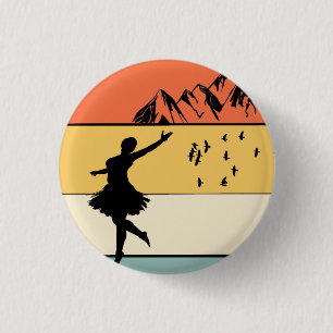 All I need is love and Highland Fling Dance gift  3 Cm Round Badge